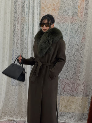 YVES SALOMON MANTEAU 119CM LIANE