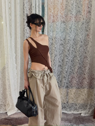 SAMI MIRO VINTAGE ASYMMETRIC ONE SHOULDER TANK