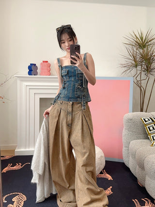 BLUMARINE DENIM TOP