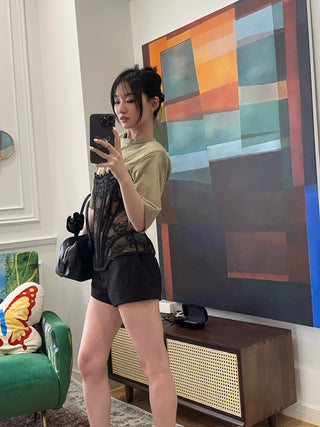 COPERNI - FOUR POCKET TAILORED MINI SHORTS / BLACK