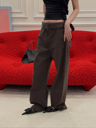 MAGDA BUTRYM - Denim Pants in Brown