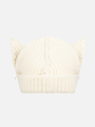 LOVERBOY - CHUNKY EARS BEANIE in Ecru