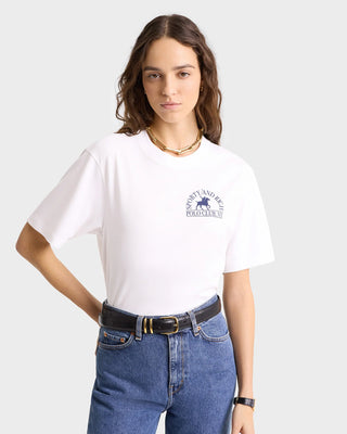 SPORTY & RICH - Polo Club T-Shirt in White