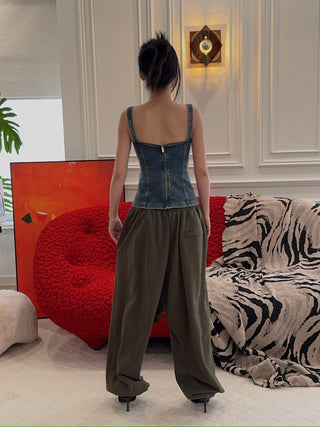 BLUMARINE DENIM TOP