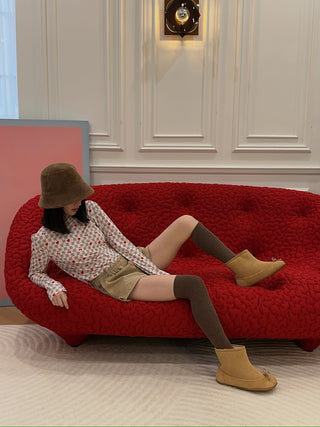 ABRA - BABY BOOT / BEIGE SUEDE