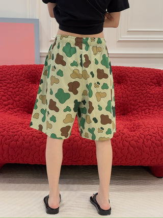 INBETWEENERS POPELINE SHORTS UNISEX MILITARY GREEN
