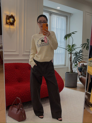 MAGDA BUTRYM - Denim Pants in Brown
