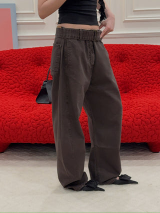 MAGDA BUTRYM - Denim Pants in Brown