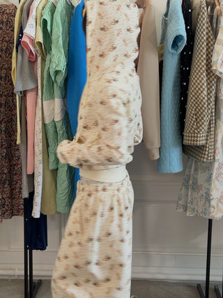 ASHLEY WILLIAMS - Shrunk Baby Hoodie  in Peach Deer
