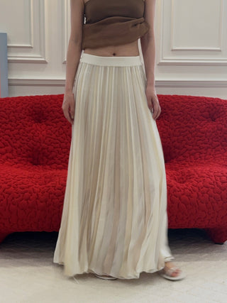 CHRISTOPHER ESBER - Entwined Ribbon Knit Skirt in White