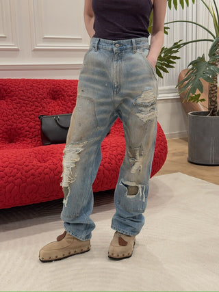 MM6 Maison Margiela DISTRESSED WORKWEAR DENIM JEANS