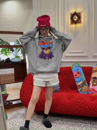INBETWEENERS HOODIE UNISEX GRIGIO MELANGE