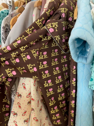 ASHLEY WILLIAMS - Butterfly Hoodie in I Heart Me Choco