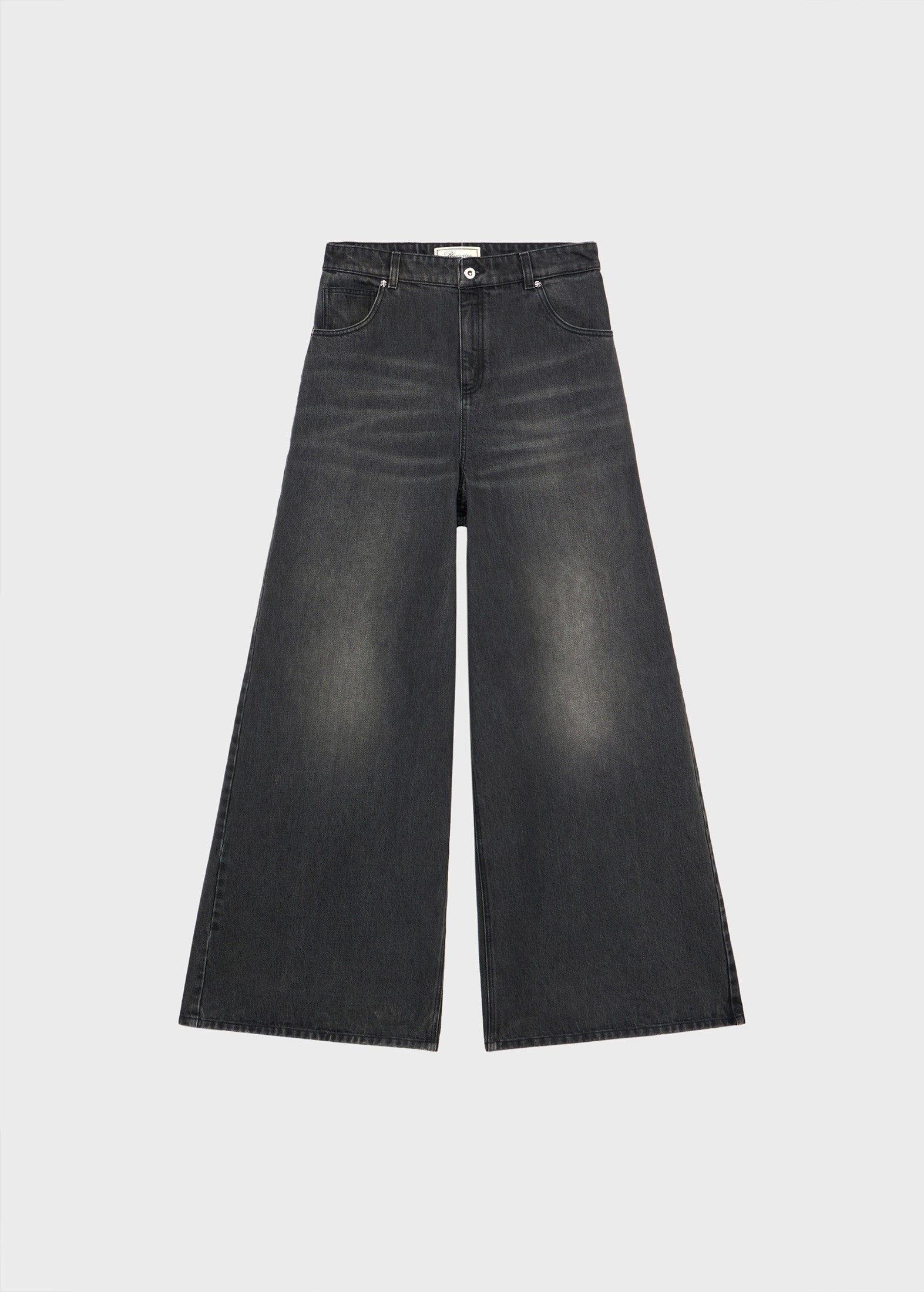 【COSYHARU】Stone Washing Wide Denim KOCHHA Jeans Men's Big Wide Pants Cotton Relaxed-Fit