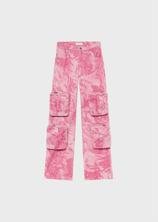 BLUMARINE - Chiné Camouflage Print Cargo Pants