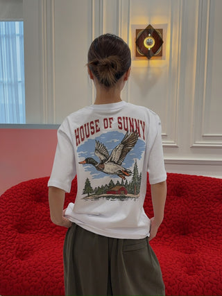 HOUSE OF SUNNY - Camp Tee in Vintage White