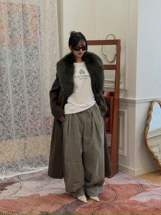 YVES SALOMON MANTEAU 119CM LIANE