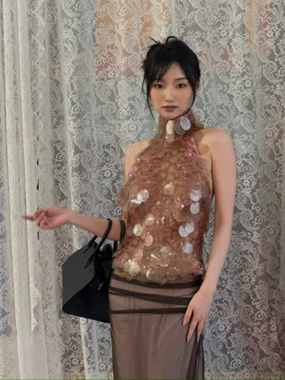 16ARLINGTON - Hedda Midi Skirt in Chocolate