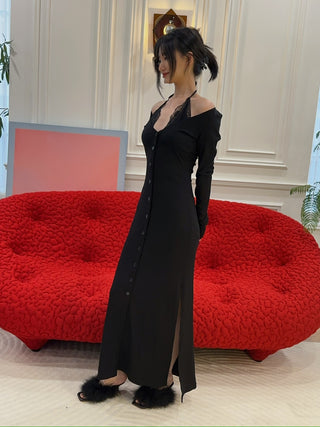 VAILLANT STUDIO - BRADIGAN LONG SLEEVE DRESS / BLACK