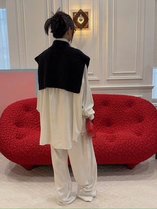 MM6 Maison Margiela WAFFLE KNIT STOLE