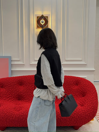 OPEN YY APPLIQUÉ CARGO VEST