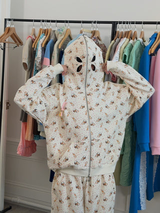 ASHLEY WILLIAMS - Butterfly Hoodie in Peach Deer