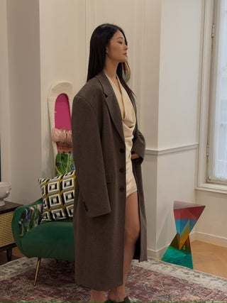 LESUGIATELIER WOOL TAILORED LONG COAT