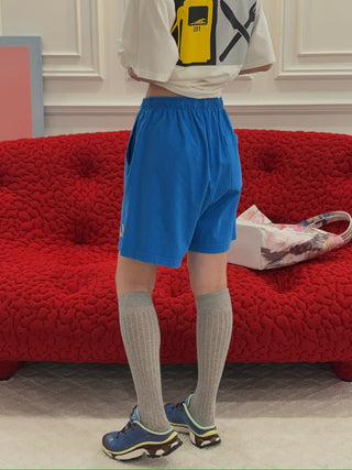 SPORTY & RICH - UCLA Ivy Gym Short in Blue