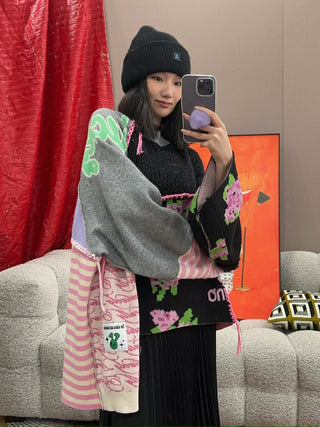 NATASHA ZINKO UPCYCLED LONG SLEEVE SWEATER