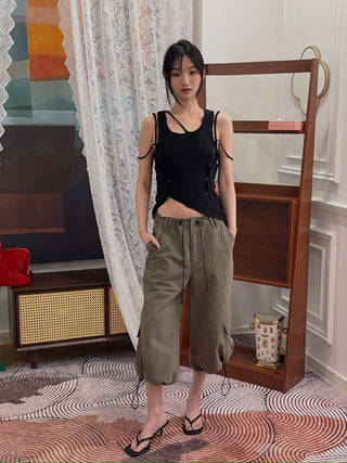 THE MANNEI - Cargo Trousers in Khaki
