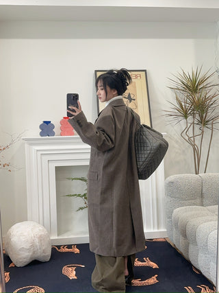 LESUGIATELIER WOOL TAILORED LONG COAT