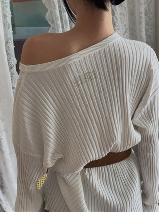 MM6 Maison Margiela FLUTED TEXTURE KNITWEAR