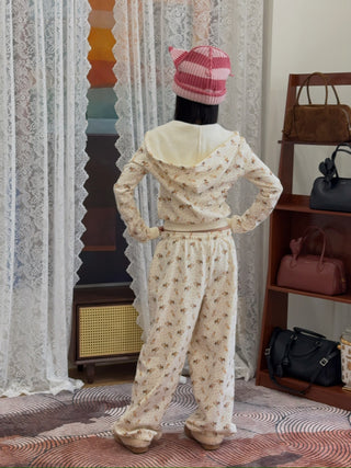 LOVERBOY - CHUNKY EARS BEANIE in PINK STRIPE
