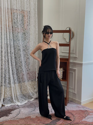 16ARLINGTON - Lelio Twill Trouser in Black