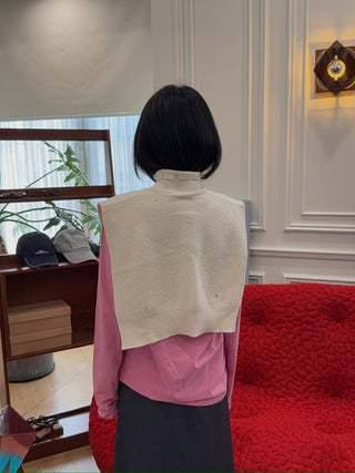 MM6 Maison Margiela WHITE DISTRESSED STOLE
