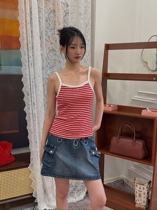 COPERNI DENIM CARGO SKIRT