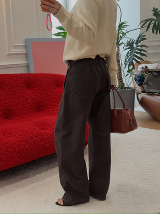 MAGDA BUTRYM - Denim Pants in Brown