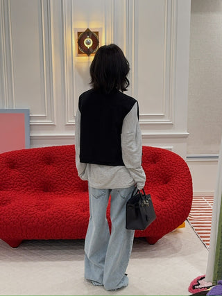 OPEN YY APPLIQUÉ CARGO VEST