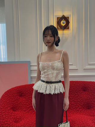 RXQUETTE - Dentelle Bodice Top in Ivory