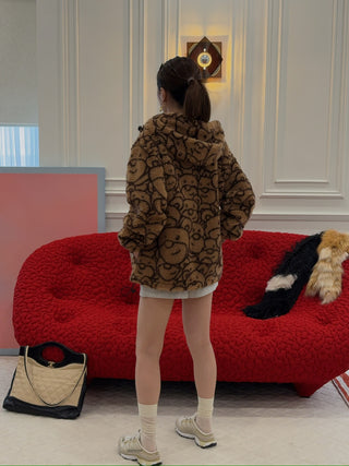 INBETWEENERS - ECOFUR JACKET UNISEX in CAMEL