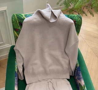 SIMONETTA RAVIZZA MALAGA (GG5) - KNITTED TURTLENECK CASHMERE SWEATER