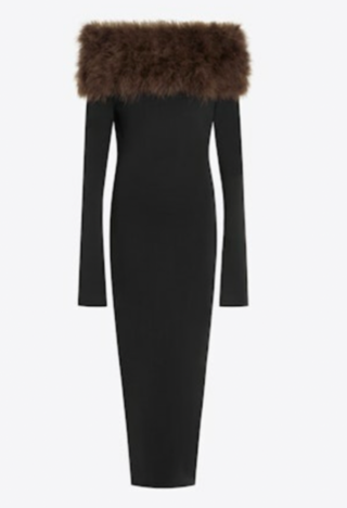 16ARLINGTON - CANTER MIDI DRESS / MERO/NOCCIOLA