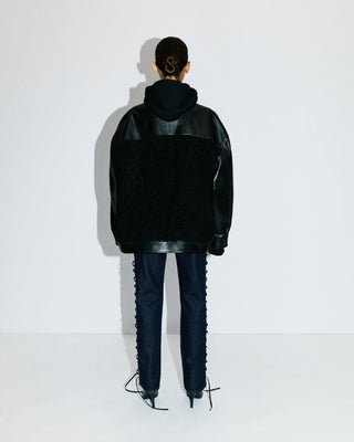 THE MANNEI - Leather Jacket in Black