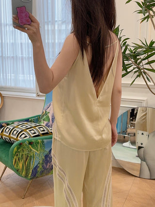 AERON LEDA SLEEVELESS TOP CHAMPAGNE