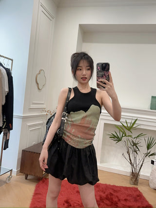OPEN YY FLOWER RACER TANK