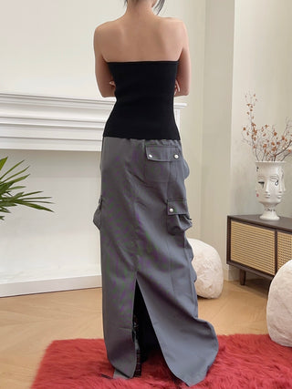 COPERNI TAILORED CARGO MAXI SKIRT