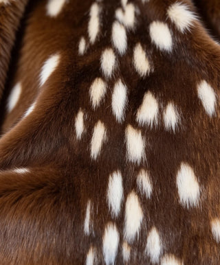 Pre-order CARELLI - Bambi Deer Jacket in Brown Fawn Print