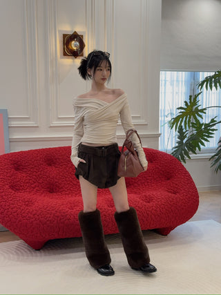 THE ANDAMANE - TRIXIE TOP - OFF SHOULDER DETAIL TOP