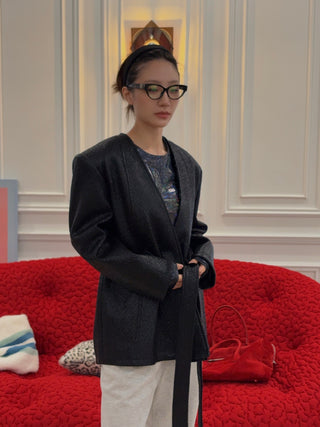 DANIELE CARLOTTA - Oversized Jacket in Black