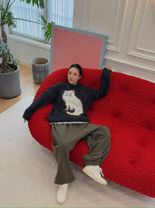 Magliano Gattone Mohair Knit Sweater